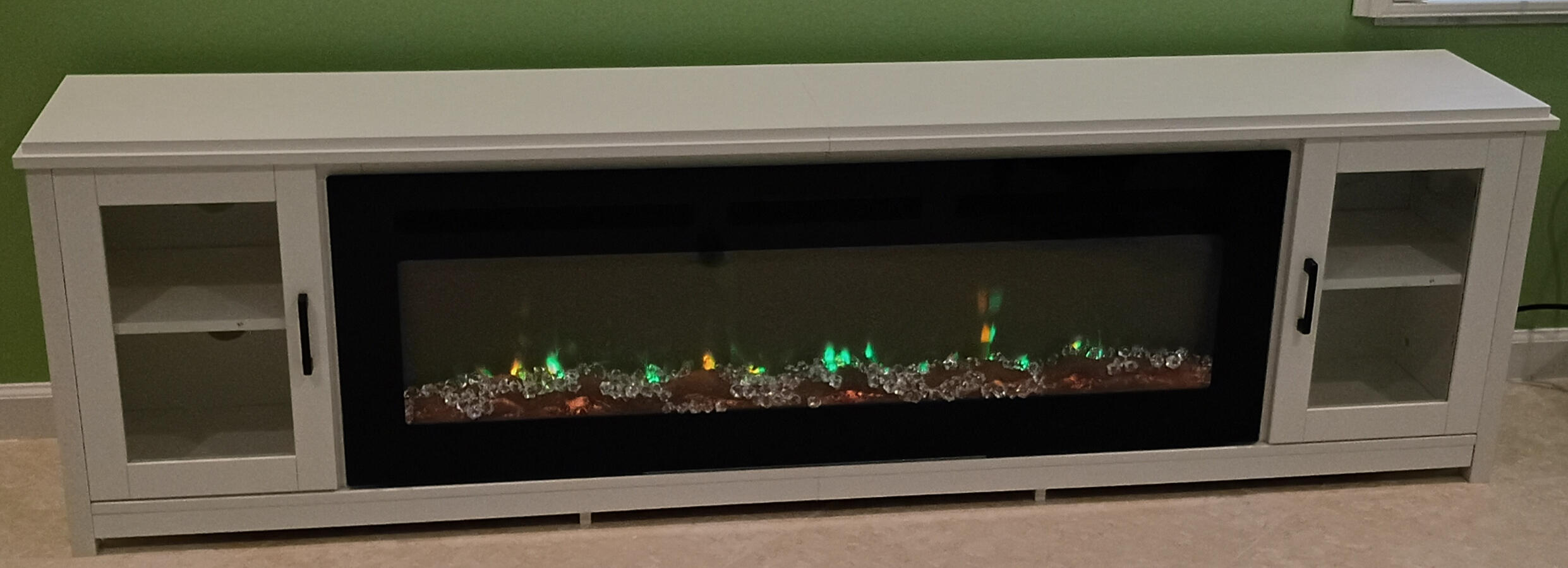 Furniture assembly with fireplace Furniture assembly with fireplace